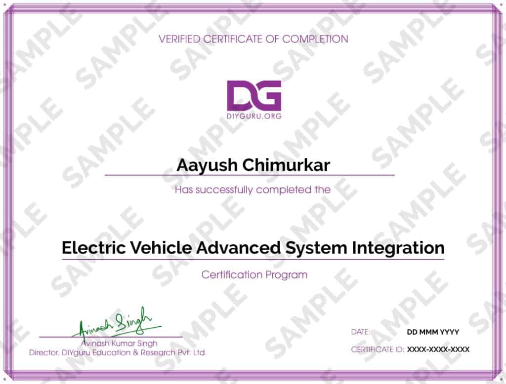 Electric Vehicle Advanced System Integration Certification
